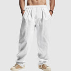 Riley - Men's Casual Linen Drawstring Trousers