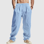 Riley - Men's Casual Linen Drawstring Trousers