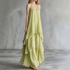 Robin - Women’s Layered Chiffon Maxi Dress