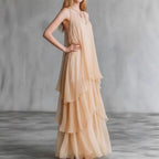 Robin - Women’s Layered Chiffon Maxi Dress