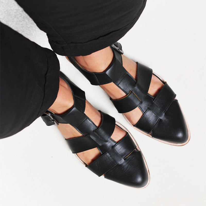 Rosalie - Women’s Cutout Pointed Toe Sandals