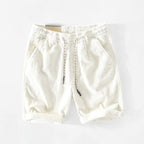 Ryan - Men’s Drawstring Elastic Waist Corduroy Casual Shorts