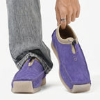 Samuel  - Men's Suede Loafers with Drawstring Tie