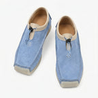 Samuel - Men's Suede Loafers with Drawstring Tie