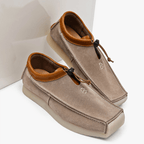 Samuel - Men's Suede Loafers with Drawstring Tie