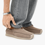 Samuel - Men's Suede Loafers with Drawstring Tie