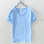 Samuel - Men’s Soft Cotton Relaxed V-Neck T-Shirt