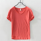 Samuel - Men’s Soft Cotton Relaxed V-Neck T-Shirt