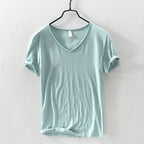 Samuel - Men’s Soft Cotton Relaxed V-Neck T-Shirt
