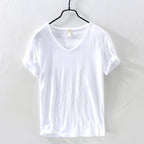 Samuel - Men’s Soft Cotton Relaxed V-Neck T-Shirt