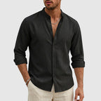 Sean - Men’s Casual Cotton Stand Collar Shirt
