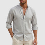 Sean - Men’s Casual Cotton Stand Collar Shirt