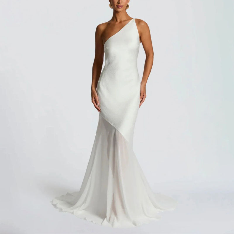 Shirley - Women's One-Shoulder Mermaid Gown