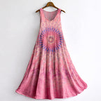 Sofia - Women’s Floral Print Sleeveless Maxi Dress