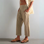 Stella - Women’s Paneled Wide Leg Crop Trousers