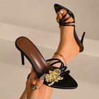 Stephanie - Women's Floral Stiletto Heels