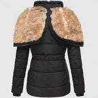 Sylvie - Women's Casual Hooded Parka Jacket with Plush Faux Fur Trim