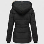 Sylvie - Women's Casual Hooded Parka Jacket with Plush Faux Fur Trim