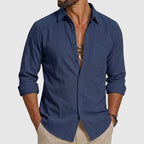 Terry - Men's Relaxed Fit Button-Up Cotton Shirt