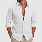 Terry - Men's Relaxed Fit Button-Up Cotton Shirt