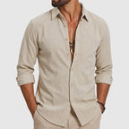 Terry - Men's Relaxed Fit Button-Up Cotton Shirt