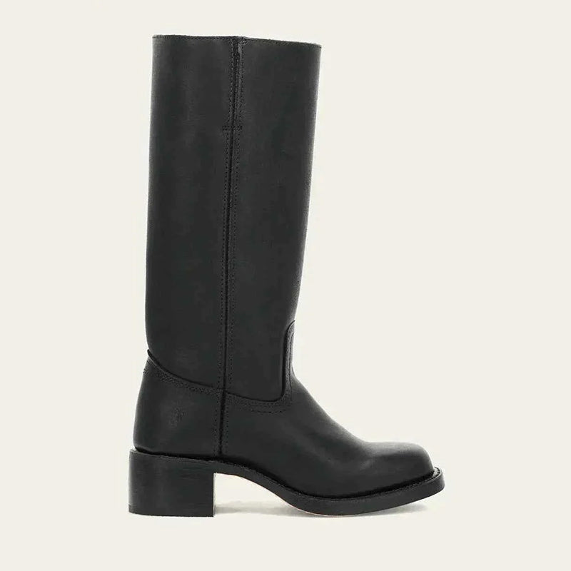 Thelma - Women's Knee-High Block Heel Side Zip Boots