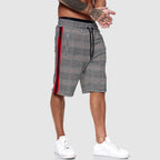 Thomas - Men’s Stylish Jersey Drawstring Plaid Shorts