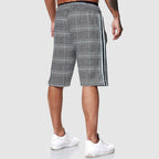 Thomas - Men’s Stylish Jersey Drawstring Plaid Shorts