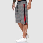 Thomas - Men’s Stylish Jersey Drawstring Plaid Shorts