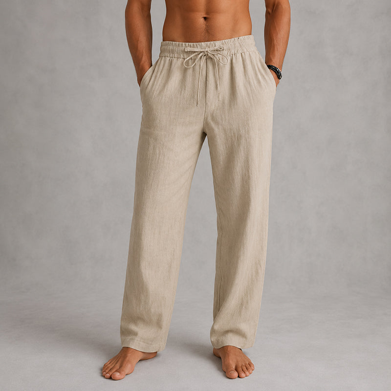 Tobias - Men's Lightweight Linen Drawstring Pants