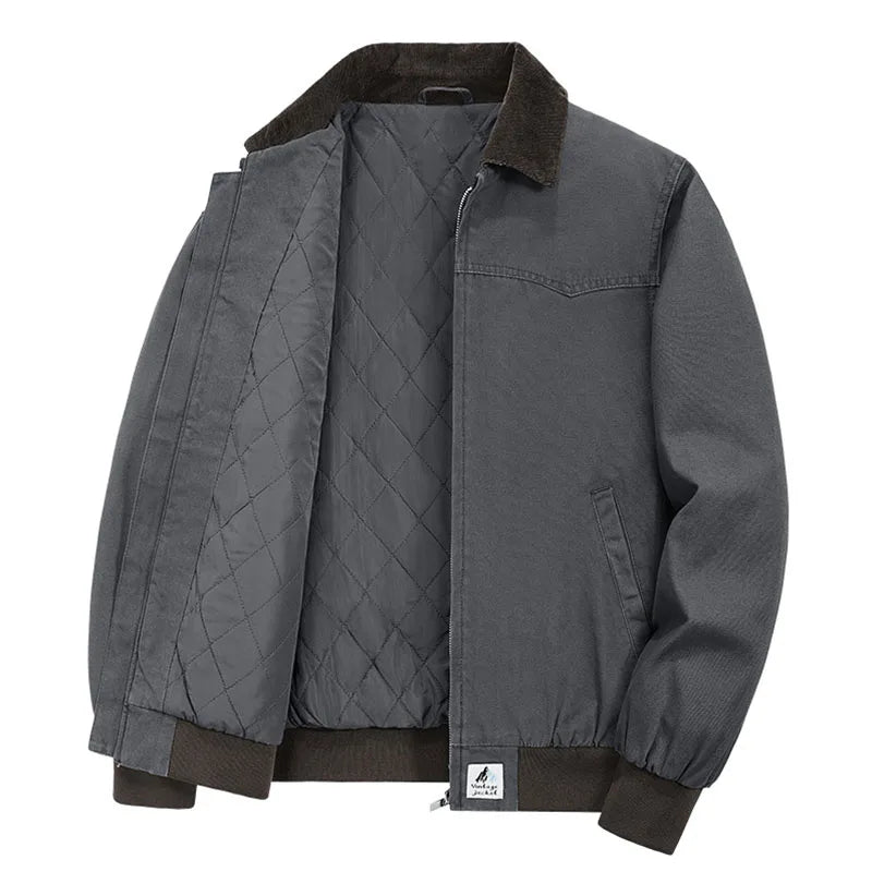 Tobias - Men's Quilted Lined Harrington Jacket