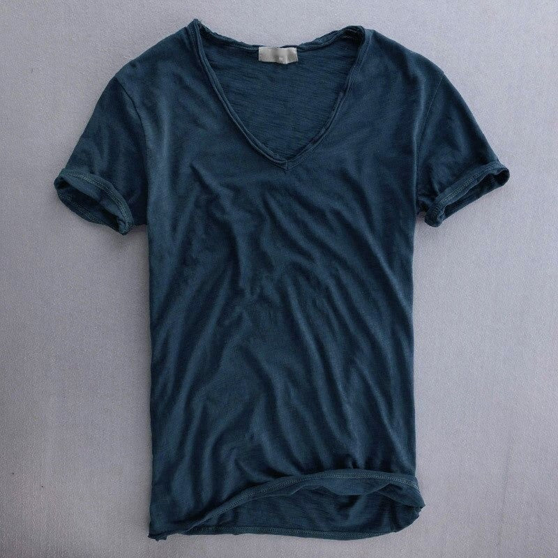 Tyler - Men's V-Neck Cotton T-Shirt