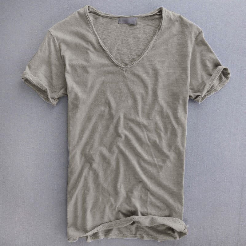 Tyler - Men's V-Neck Cotton T-Shirt