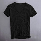Tyler - Men's V-Neck Cotton T-Shirt