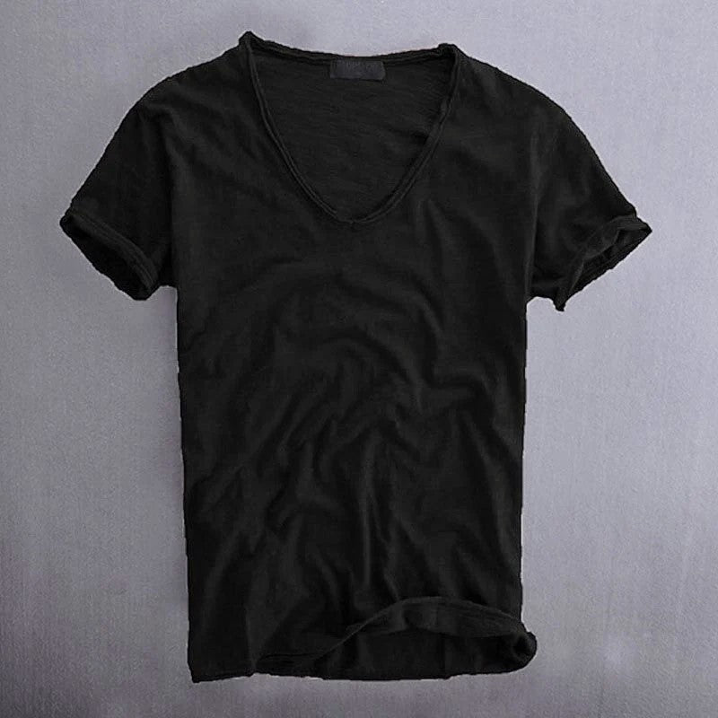 Tyler - Men's V-Neck Cotton T-Shirt