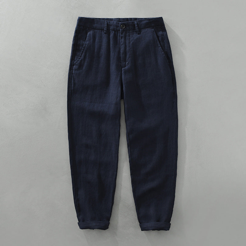 Victor - Men’s Breathable Straight Leg Linen Pants