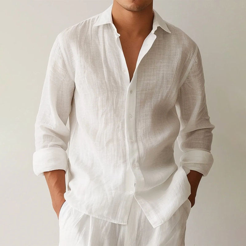 Vincent - Men’s Modern Classic Long Sleeve Shirt