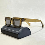 Virello - Retro Square Sunglasses with Dark Tint