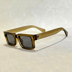 Virello - Retro Square Sunglasses with Dark Tint