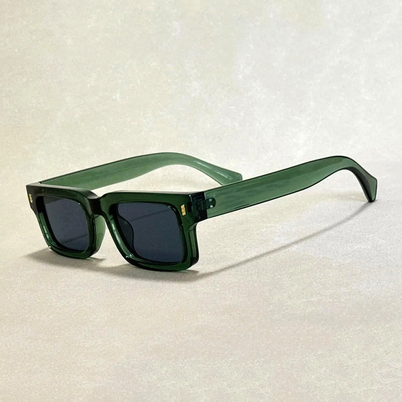 Virello - Retro Square Sunglasses with Dark Tint