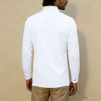 Walter - Men’s Linen Button-Up Shirt with Chest Pockets