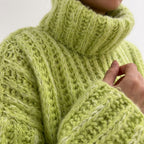 Althea - Women's Ribbed Turtleneck Pullover Sweater