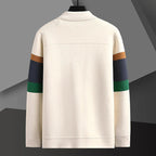 Alvin - Men's Varsity-Stripe Button-Front Knit Jacket