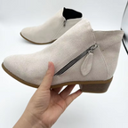 Audrey - Women's Suede Wedge Ankle Boots