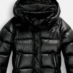 Aurelia - Women's Quilted Channel Puffer Jacket with Glossy Finish