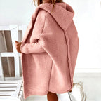 Aveline - Women's Hooded Longline Knit Cardigan