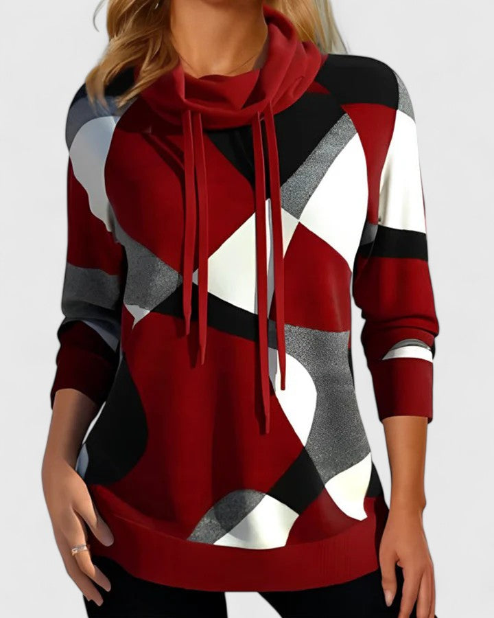 Briella - Women's Abstract Geometric Sweater
