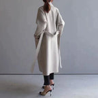 Brielle - Women's Notch Lapel Wool Coat