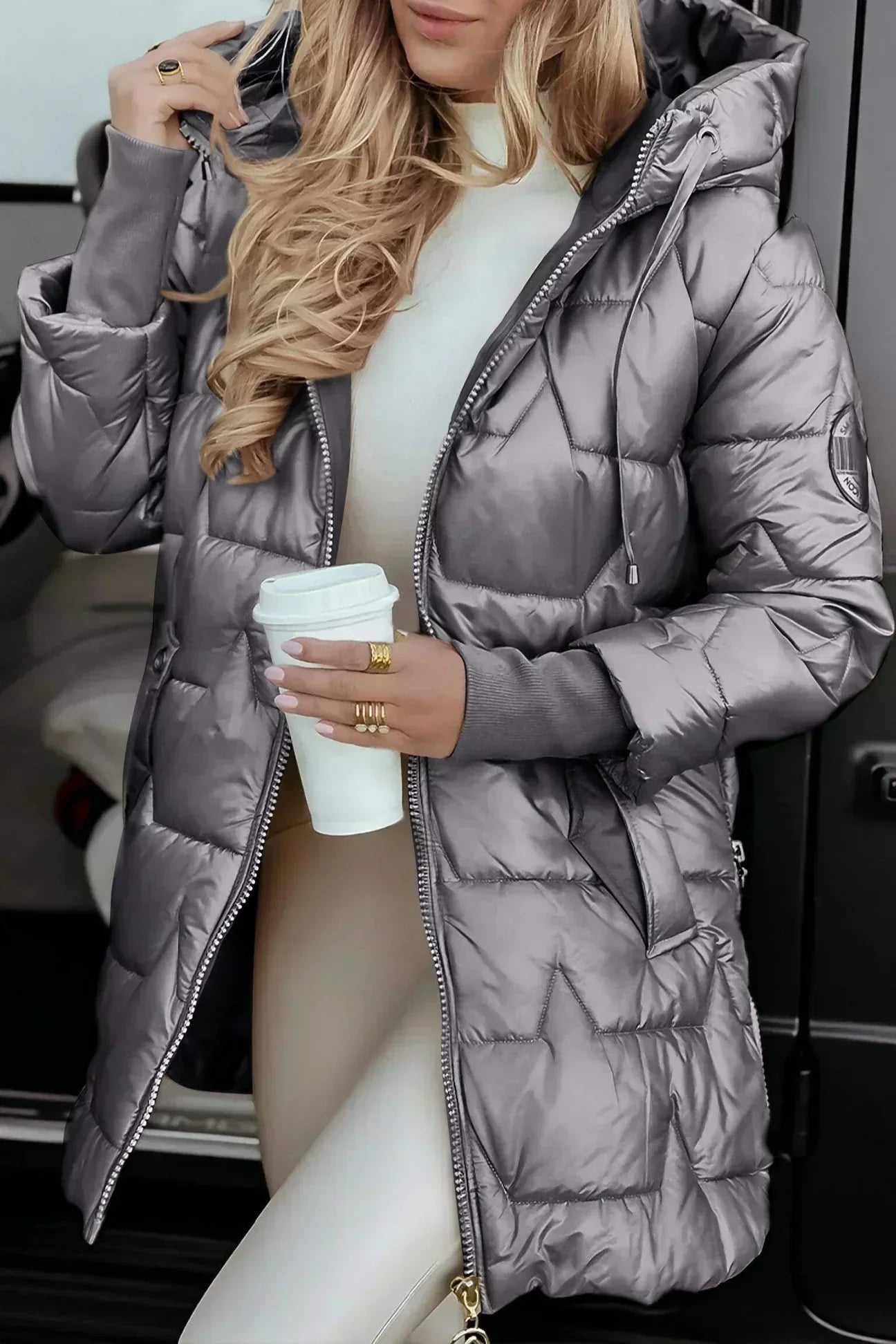 Celeste - Women's Hooded Quilted Puffer Jacket