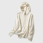 Celia - Women's Cashmere Ribbed Hooded Pullover